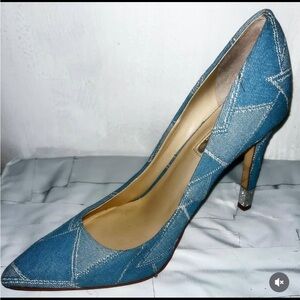 Guess Blue Denim Heels